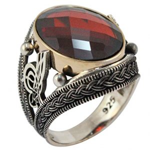 Anillo Hombre Otomano Hecho a Mano de Plata 925