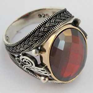 Anillo Hombre Otomano Hecho a Mano de Plata 925