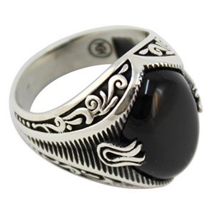  Anillo Para Hombre Piedra Onyx 