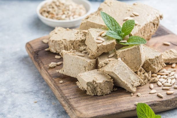 Halva de Tahini con Nueces - halva de tahine