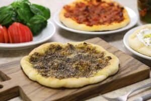 Receta de Manouche Zaatar, Pan Libanés con especias